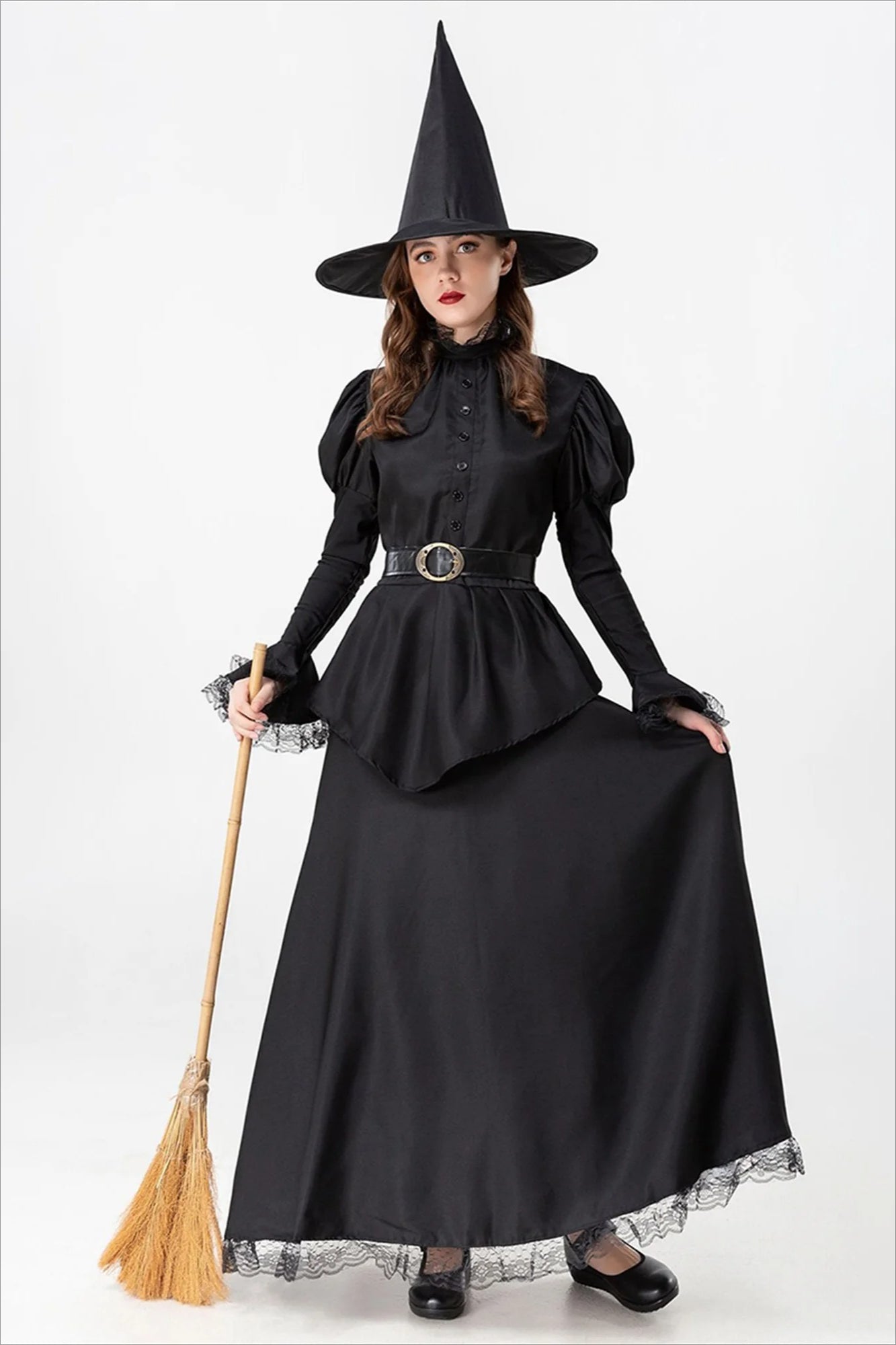 Flared Sleeve Witch Halloween Costume