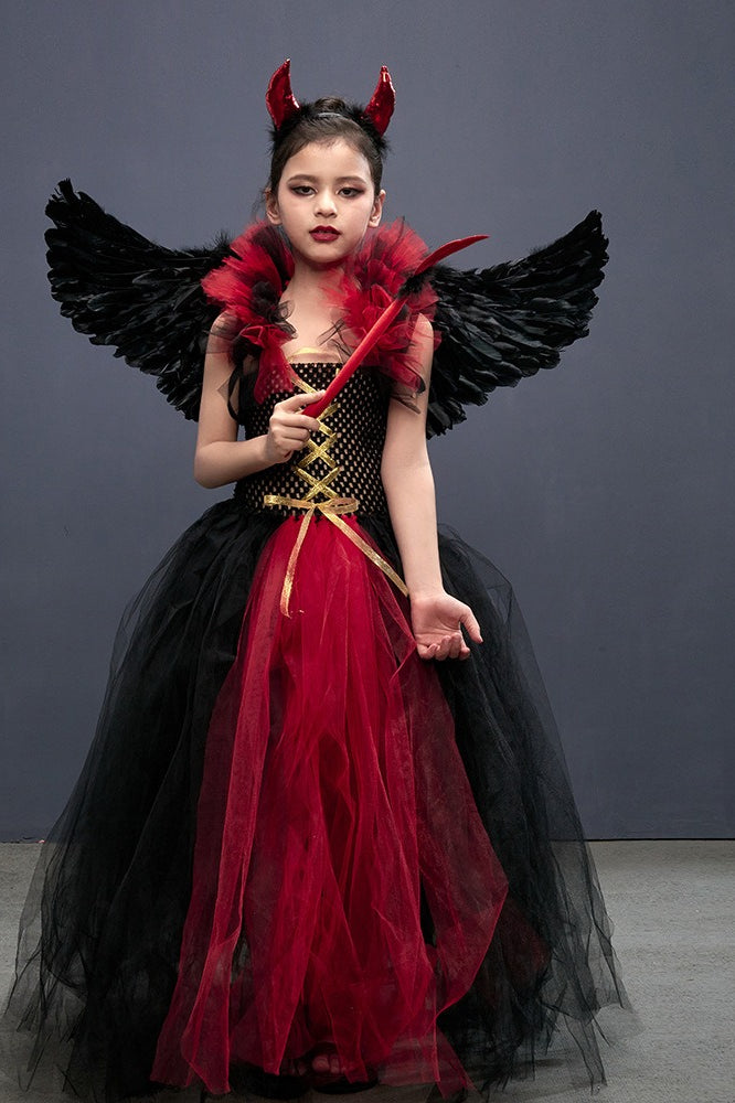 Vampire Devil Dress Kid Halloween Costume