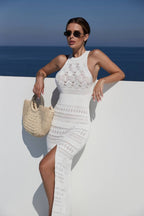 Sexy Hollow Back Beach Boho Dress