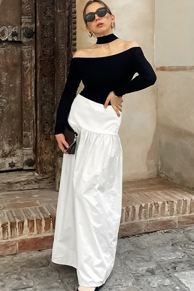 Cotton Basic Long Skirt