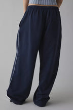 Elastic Waist Loose Fit Casual Pants