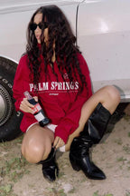 Trendy Letter Print Funnel Hoodie Coat