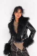 Vintage Style Glossy Jacket Coat