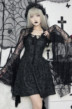 Gothic Lace Shrug Knit Top