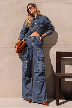 Vintage Classic Collared Denim Jacket