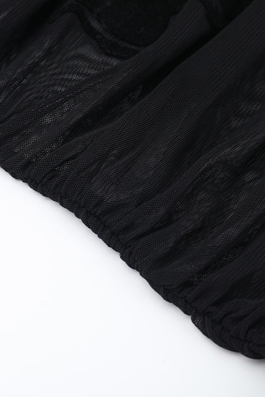 Dark Style Skull Graphic Knit Top