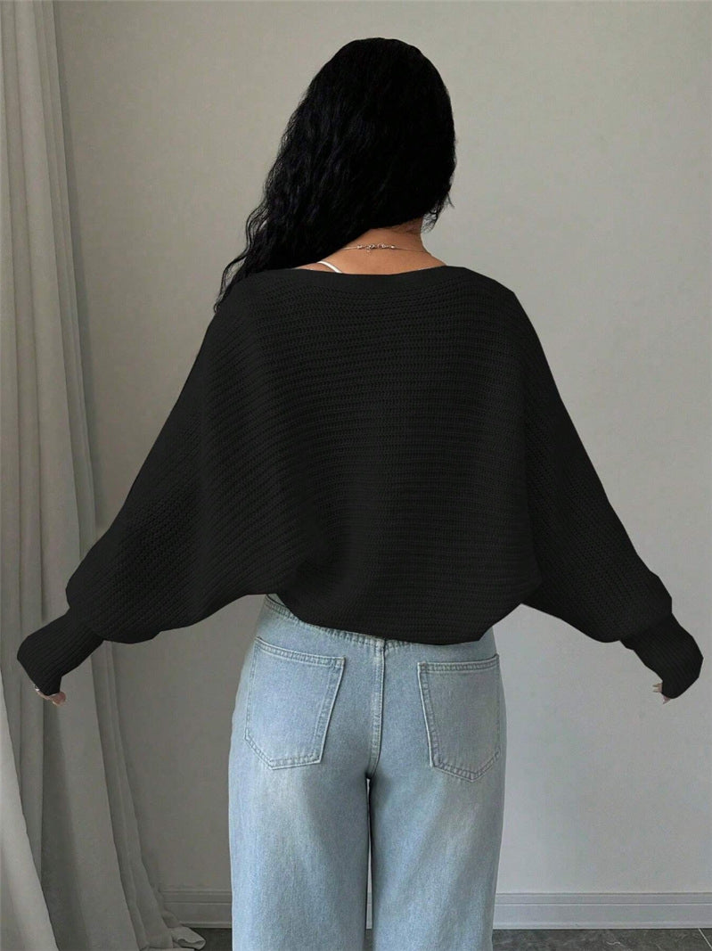 Loose Fit Knit Shrug Cardigan