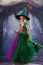 Funky Witch Dress Kid Halloween Costume