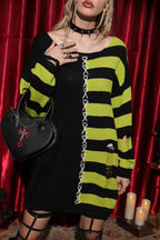 Halloween Loose Stripe Sweater