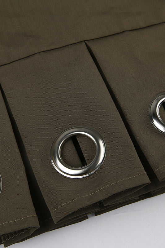 Sexy Low Waist Gothic Pleat Skirt