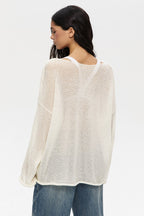 Lightweight See Through Knit Blouse