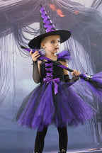 Witch Tulle Dress Kid Halloween Costume