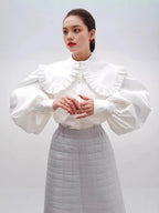 Loose Cotton Babydoll Blouse