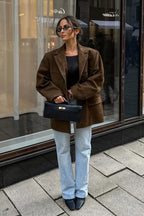 Thick Suede Collar Jacket