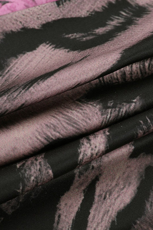 Leopard Print Halter Splice Cami Mini Dress