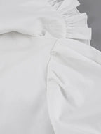 Loose Cotton Babydoll Blouse