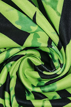 Sexy Floral Print Backless Ruched Bodycon Maxi Dress