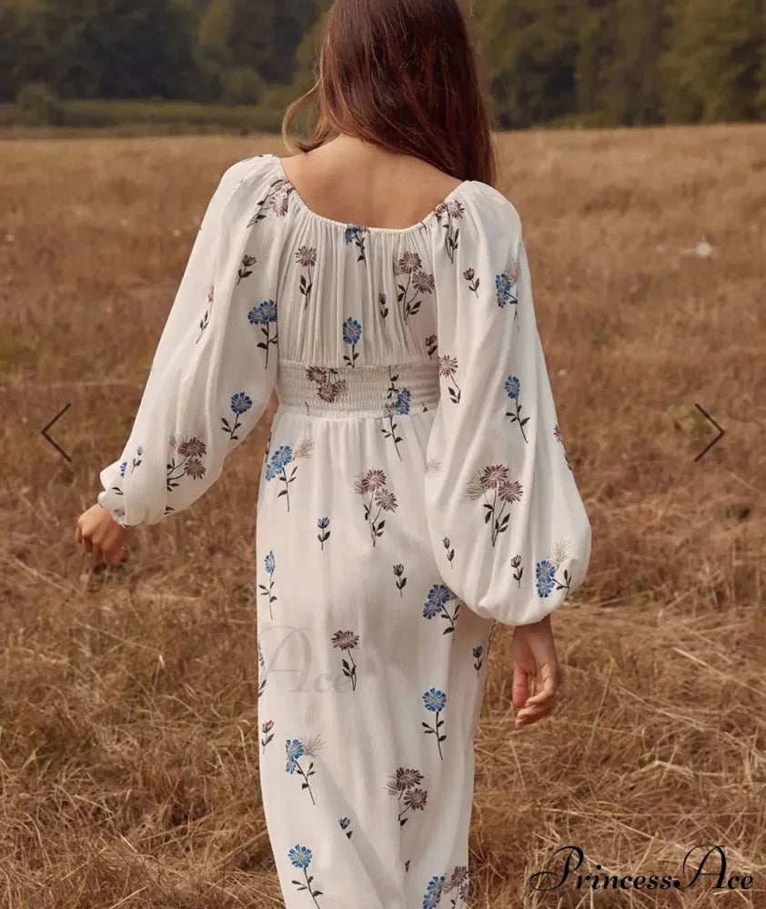 100% Cotton Ivory Maxi Gown