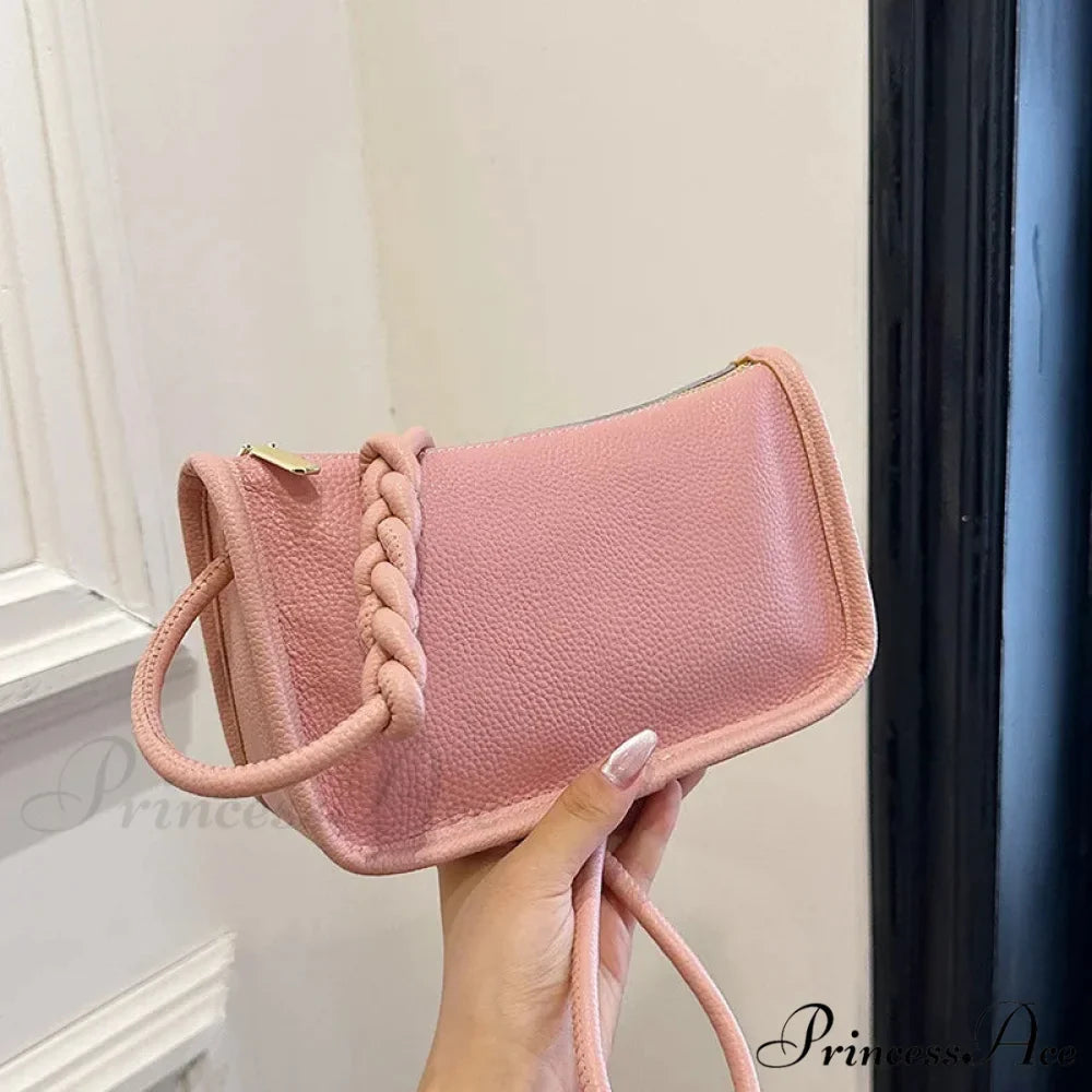 100% Genuine Bovine Hide Leather Crossbody Purse