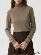 100% Wool  High Neck  Slim Wool Jumper
