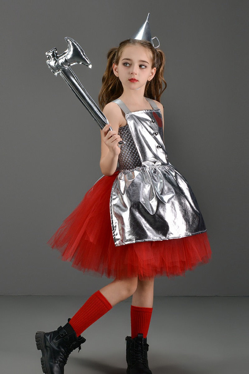 Tin Girl Dress Kid Halloween Costume