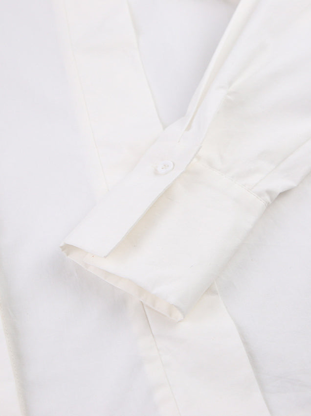 Structured Square Shoulder Panelled Blouse