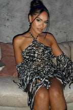 Sexy Slim Fit Two Piece Mini Dress