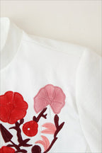 Embroidered Casual Blazer Coat