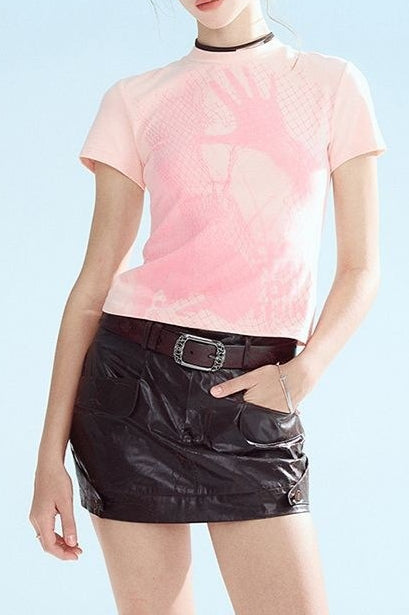 Chic Fitted Cotton T-Shirt