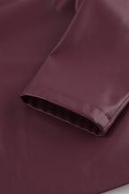 Vintage Loose Fit PU Leather Jacket