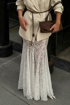 High Waist Lace Mermaid Skirt