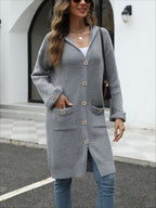 V-Neck Loose Knit Cardigan