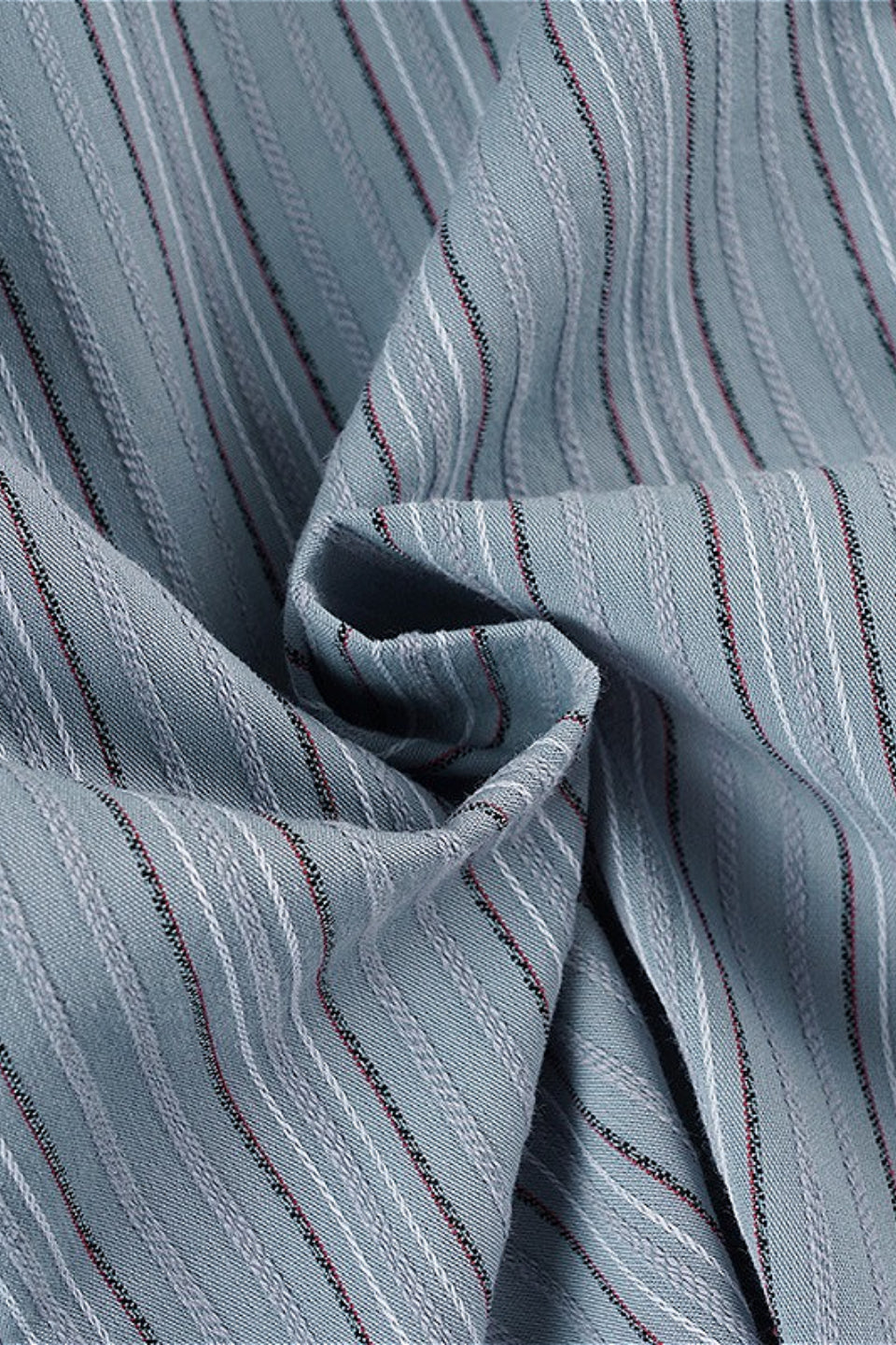 Vintage Striped Colorblock Waist Cinched Blouse