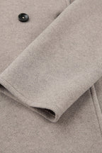 Brown Double-Breasted Blazer Coat