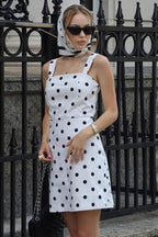 Polka Dot Cami High-Waist Mini Dress