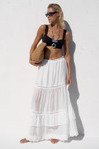 French Style White Ballerina Puff Skirt