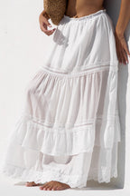 French Style White Ballerina Puff Skirt