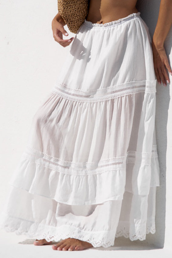 French Style White Ballerina Puff Skirt