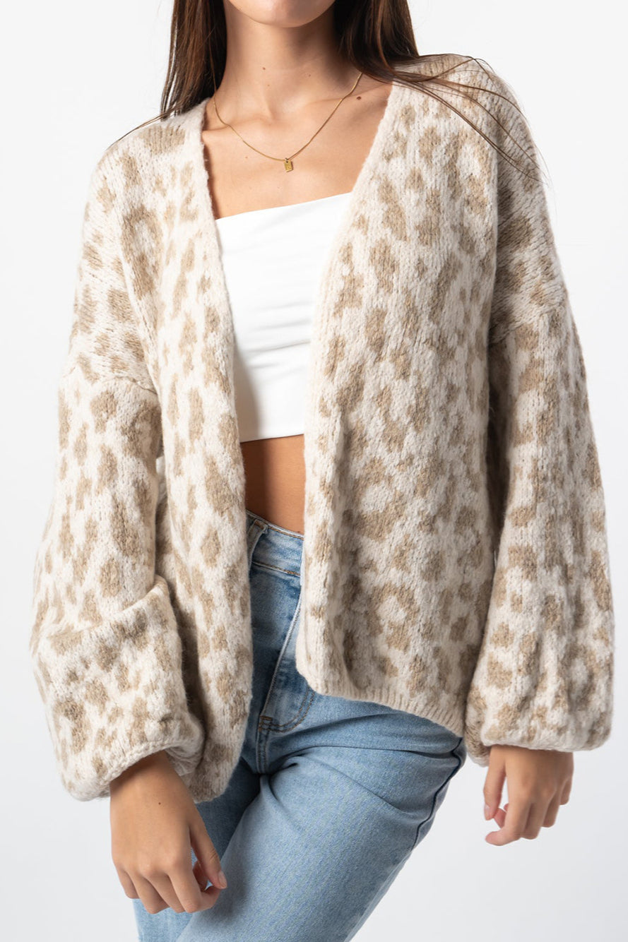 Loose Fit Colorblock Cardigan