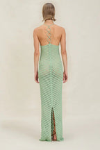 Knit Hollow Bodycon High Waist Boho Dress