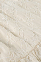 Textured High Slit Maxi Skirt