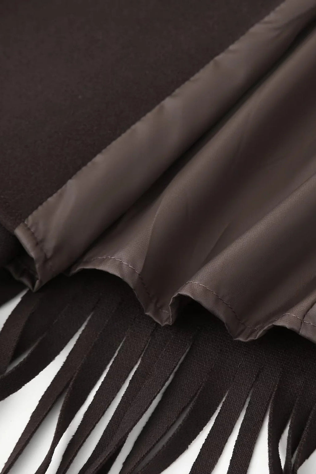 Street Style Fringe Wool Coat