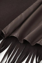 Street Style Fringe Wool Coat