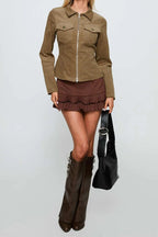 Vintage Casual Corduroy Jacket