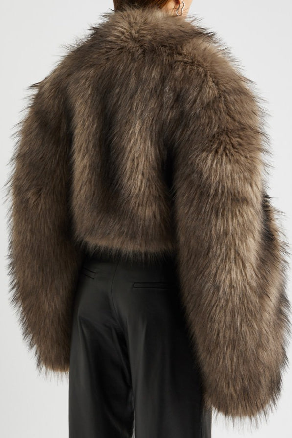 Vintage Faux Fur Short Coat