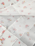 Floral Ruffled V-Neck Slim Fit Blouse