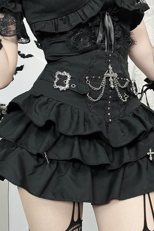 Punk Style High Waist Skirt