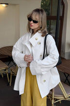 Vintage White Trench Jacket