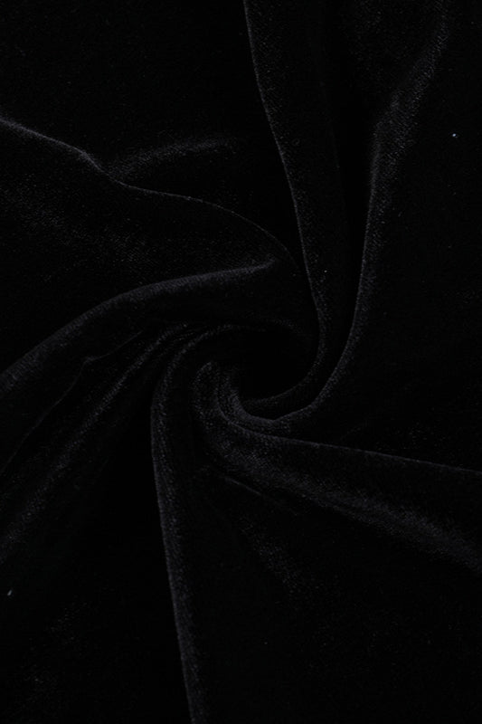 Velvet Gothic V-Neck Bell Sleeve Maxi Dress