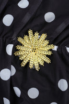 Sexy Polka Dot V-Neck Mini Dress